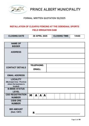 PAMun Bid Document - RFQ 50_2025 Fencing at Odendaal Sportsfield Irrigation Dam.pdf