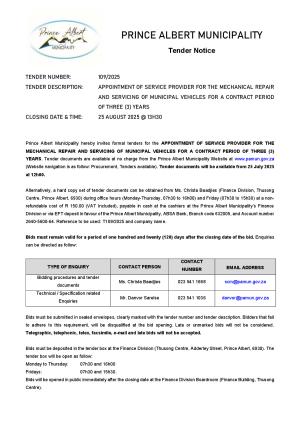 PAMun Tender Notice TD109_2025 - Servicing of vehicles.pdf