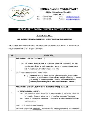 Addendum Nr. 01 - RFQ 53_2024 (22 April 2024)