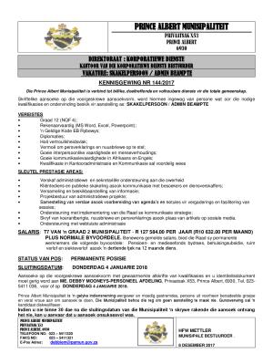 Kennisgewing Vakature - Skakelpersoon- Admin Beampte.pdf