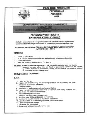 Assistent WaterRiool Proseskontroleerder  Algemene werker Klaarstroom 1392019.pdf