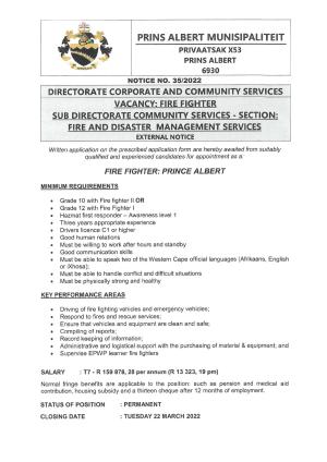 Notice 35-2022 - Fire Fighter Prince Albert.pdf