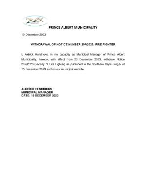 Withdrawal of Notice Number 207-2023 Fire Fighter.pdf