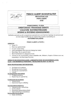 Kennisgewing 79-2024 - Watermeterlesers Prince Albert.pdf