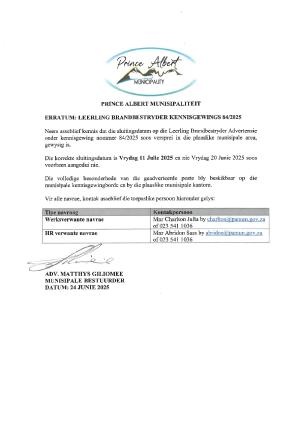 Erratum - Learner FireFighter Notice 84-2025.pdf