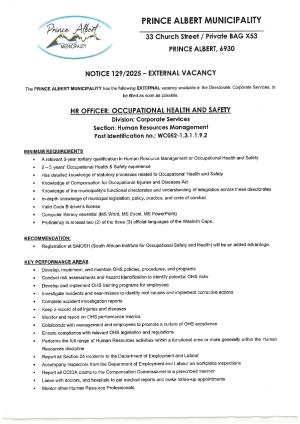 Notice 129-2025 HR Officer Occupational Health & Safety.pdf