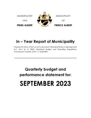 PAMUN Section 52d First Quarterly Performance Report ending September 2023 Final