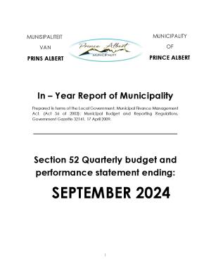 PAMUN Section 52d First Quarterly Performance Report ending September 2024 Final