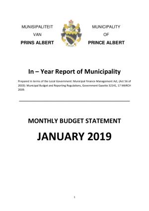 Monthly Report_January 2019