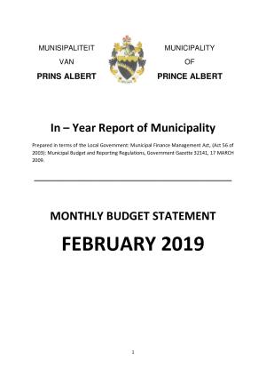 Monthly Report_February 2019