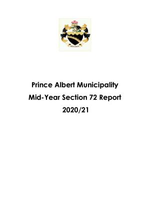 Prince Albert Section 72 report 20-21 Mid Year