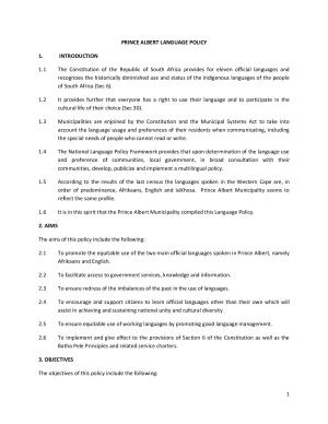 Language Policy