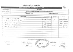 Opening Results - RFQ 187_2025