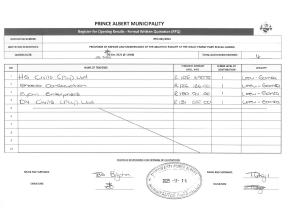 Opening Results - RFQ 185_2025