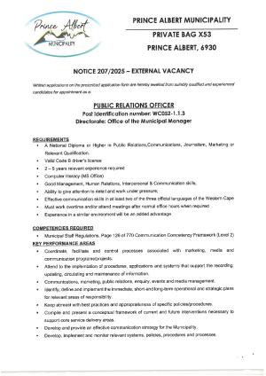 Public Relations Officer