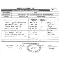 Opening Results for RFQ 02_2026