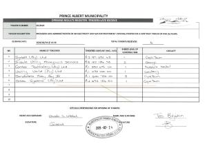 Opening Results - Tender 20_2026