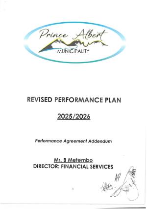 2025/2026 Revised Performance Agreements [Municipal Manager and Directors]