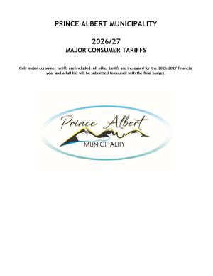 WC052 2026-27 Consumer Tariff List_Draft