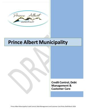WC052 Prince Albert Mun Credit Con, Debt Manag and Customer Care Policy Draft March 2026