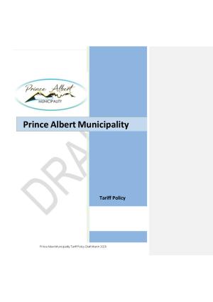 WC052 Prince Albert Municipality Tariff Policy Draft March 2026