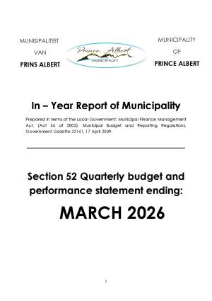 Section 52(d) Report - Quarter 3 January to March 2026