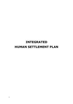 Annexure E_WC052_Integrated Human Settlement Plan