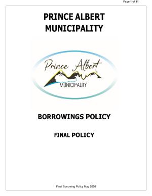 WC052 Prince Albert Municipality Borrowings Policy Final_May 2026