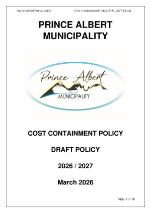 Cost Containment Policy