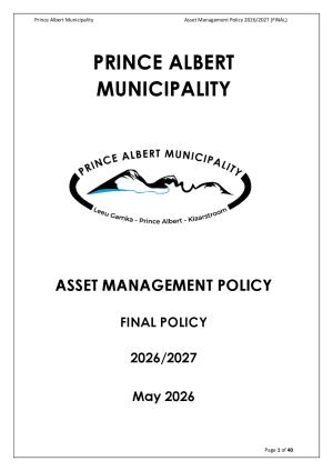 Policy related to the Management and Disposal of Assets