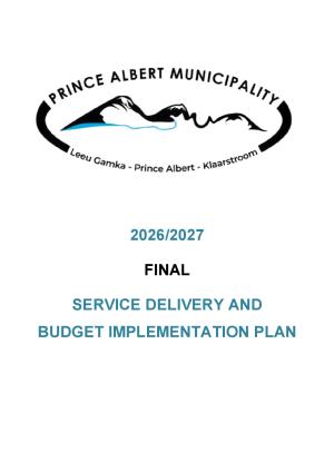 Service Delivery and Budget Implementation Plan - 2026/2027