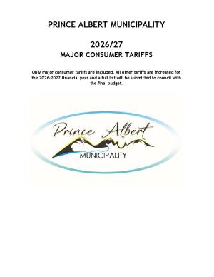 Rates and Tariffs - 2026/2027