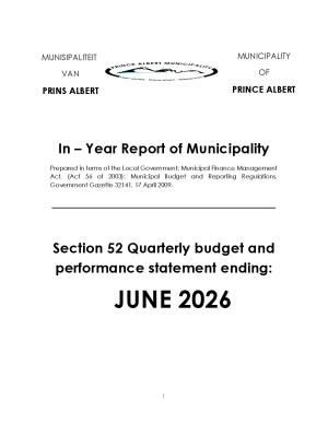 Section 52(d) Report - Quarter 4 April to June 2026