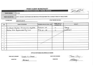 TENDER 572026 - SERVICING OF FIRE EQUIPMENT