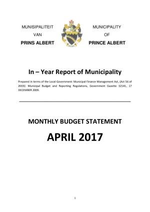 Monthly Report - April 2017_0
