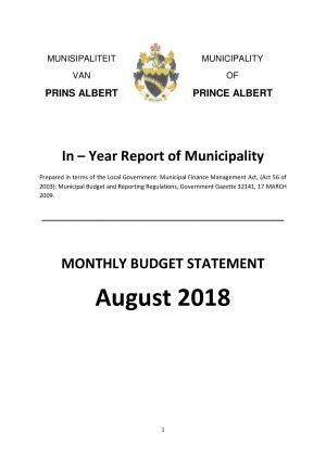 Monthly Report_August 2018