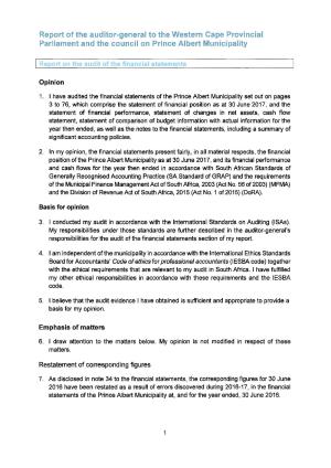 Audit Report - 2016/2017