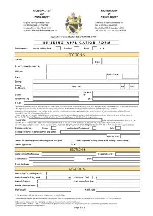 Building Application Form