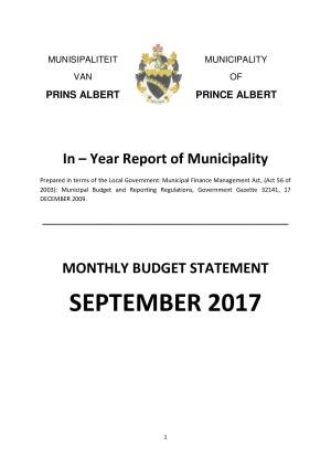 Monthly Report - September 2017_0