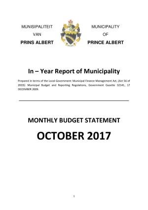Monthly Report - October 2017_0