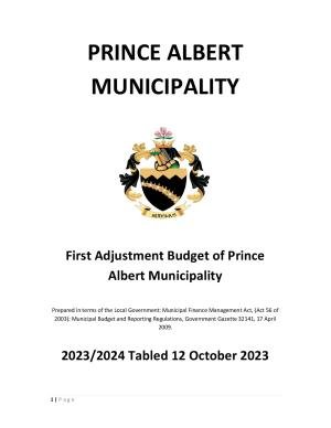 WC052 First Adjustment Budget Report (Oct 2023)