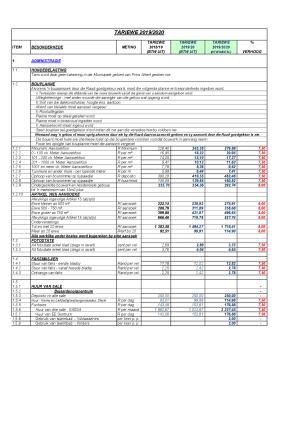 Copy of BEGROTINGS TARIEWE 2019 en 2020