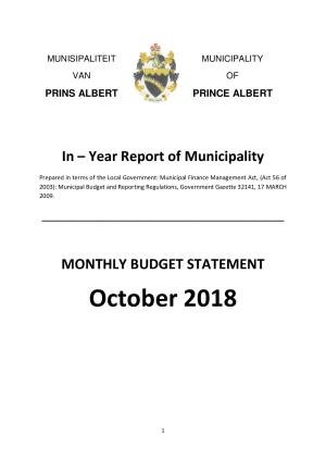Monthly Report_October 2018