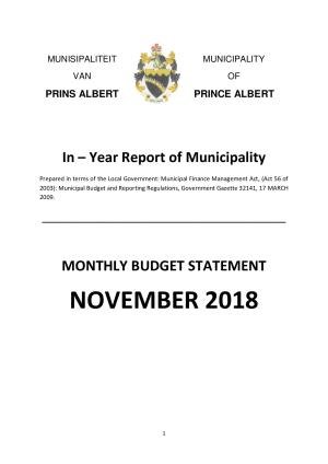 Monthly Report_November 2018
