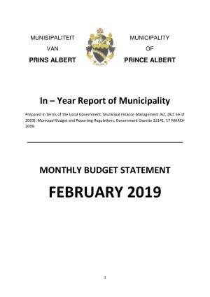 Monthly Report_February 2019