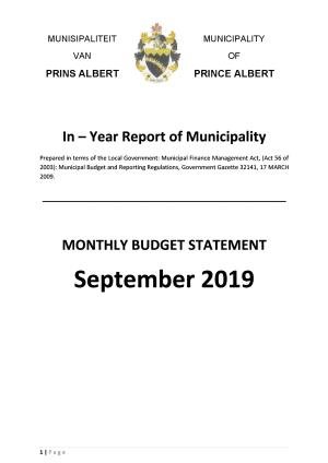 Monthly Report_September 2019