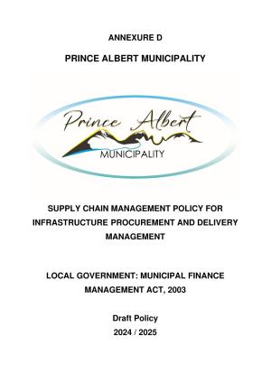 WC052 Infrastructure Model Policy 2024_2025 (Draft)
