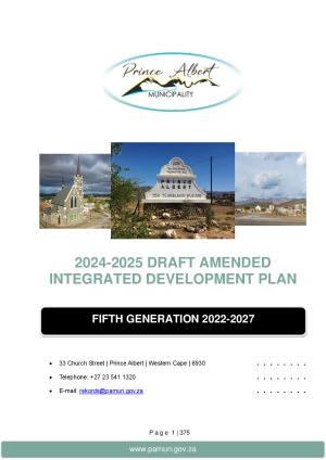 Service Delivery and Budget Implementation Plan - 2024/2025 (Draft)