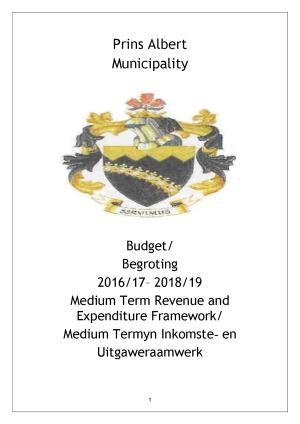 Final Approved Budget - 2016/17