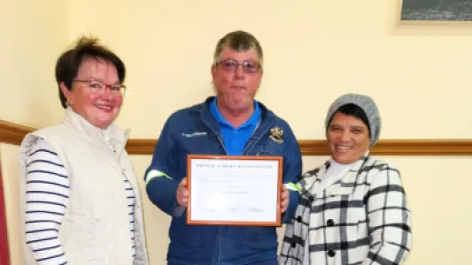 Hendrik Kellerman - 35 years service